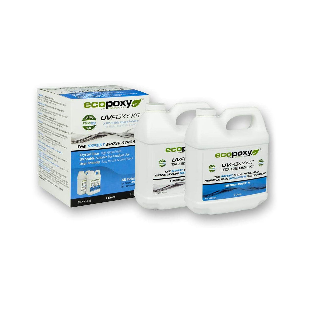 EcoPoxy UVPOXY Clear Resin Kit