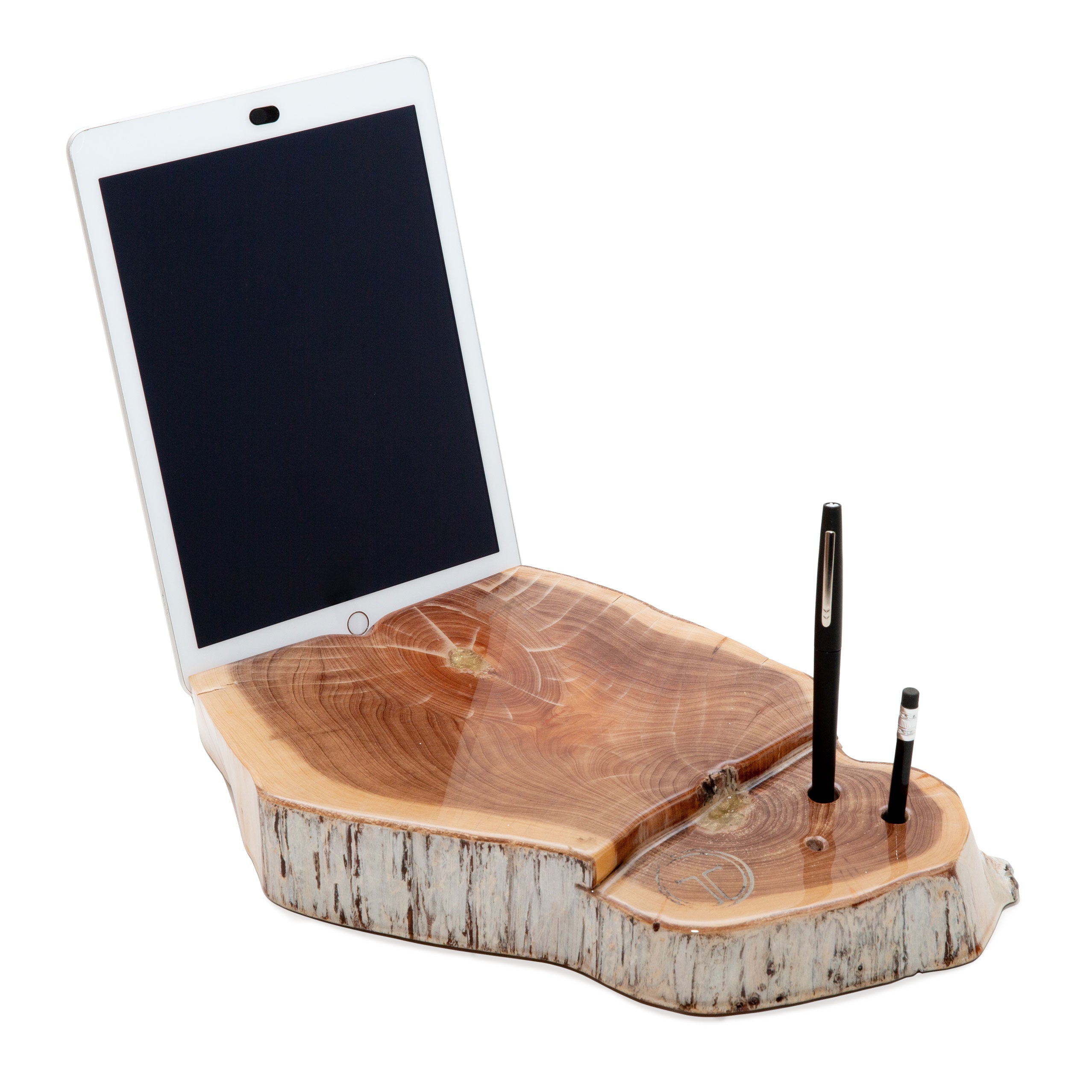 Desktop Cedar iPad Holder