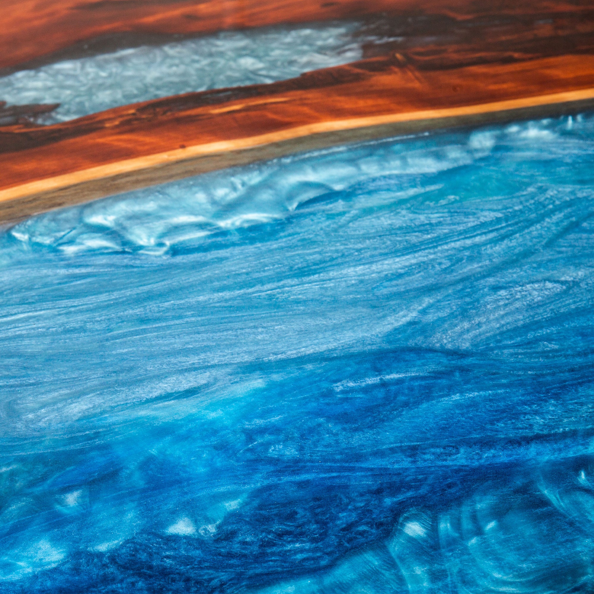 Tigers Eye River Table Top
