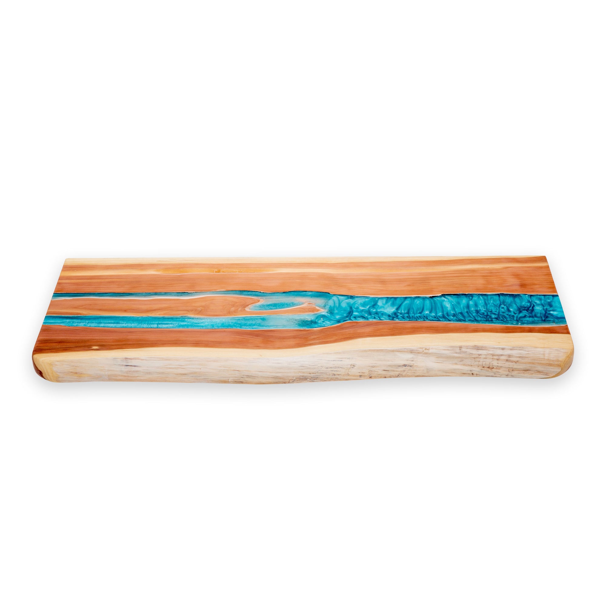 Turquoise  Cedar Floating Shelves