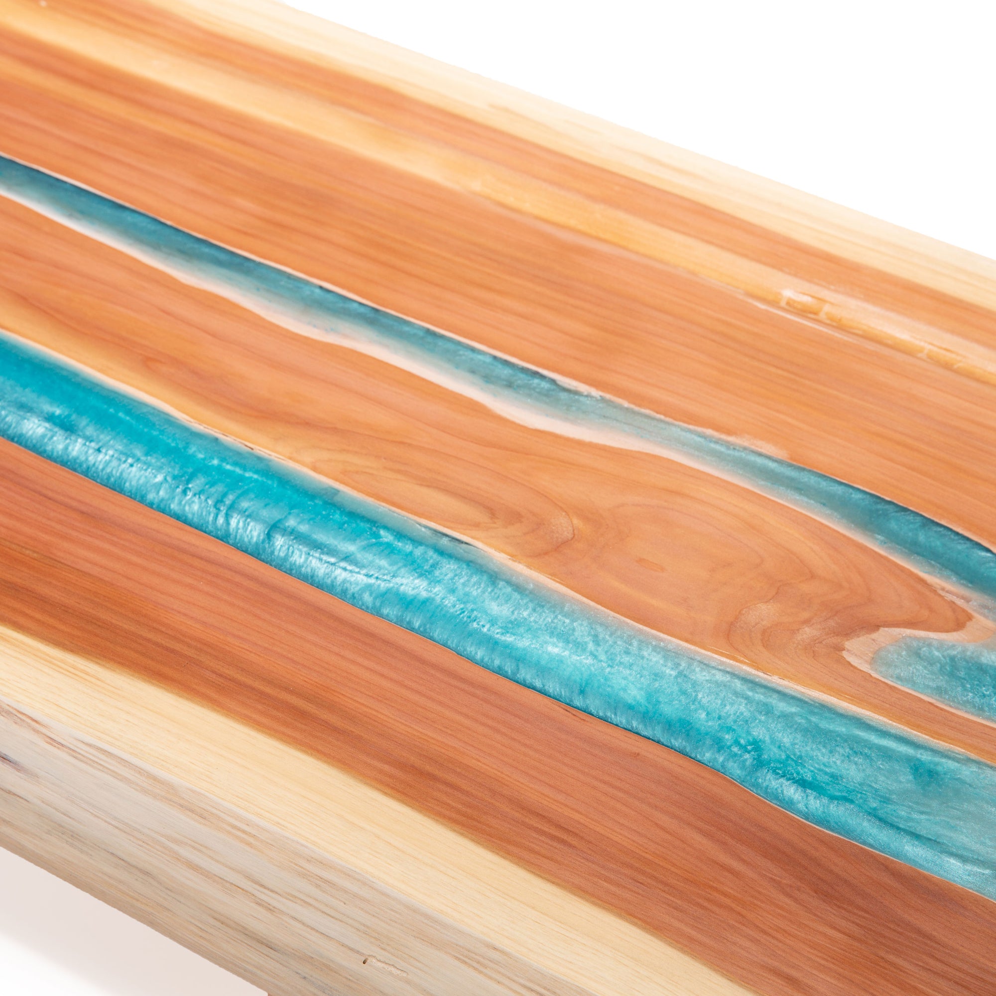 Turquoise  Cedar Floating Shelves